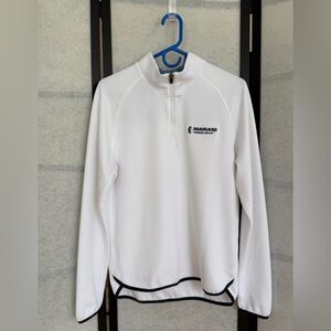 Rhone Founder's Golf 1/4 Zip Top ~ Pebbled Finish ~ Bright White ~ Size Small